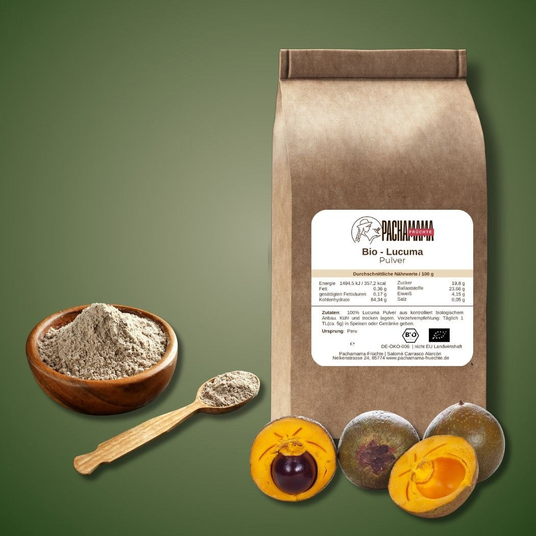 Organic lucuma powder from Peru