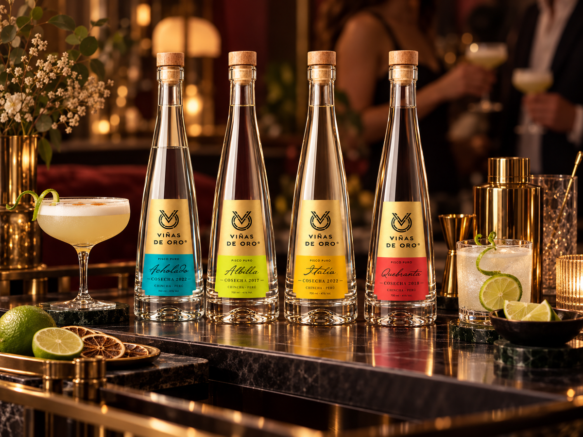 Pisco Puro Italia Viñas de Oro – Cosecha 2022 | 700 ml