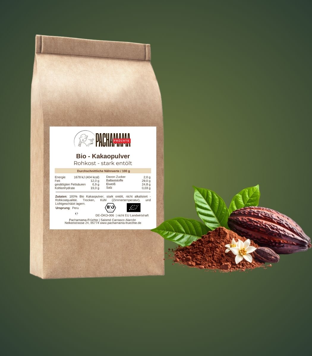 Bio Kakaopulver aus Peru – Rohkostqualität