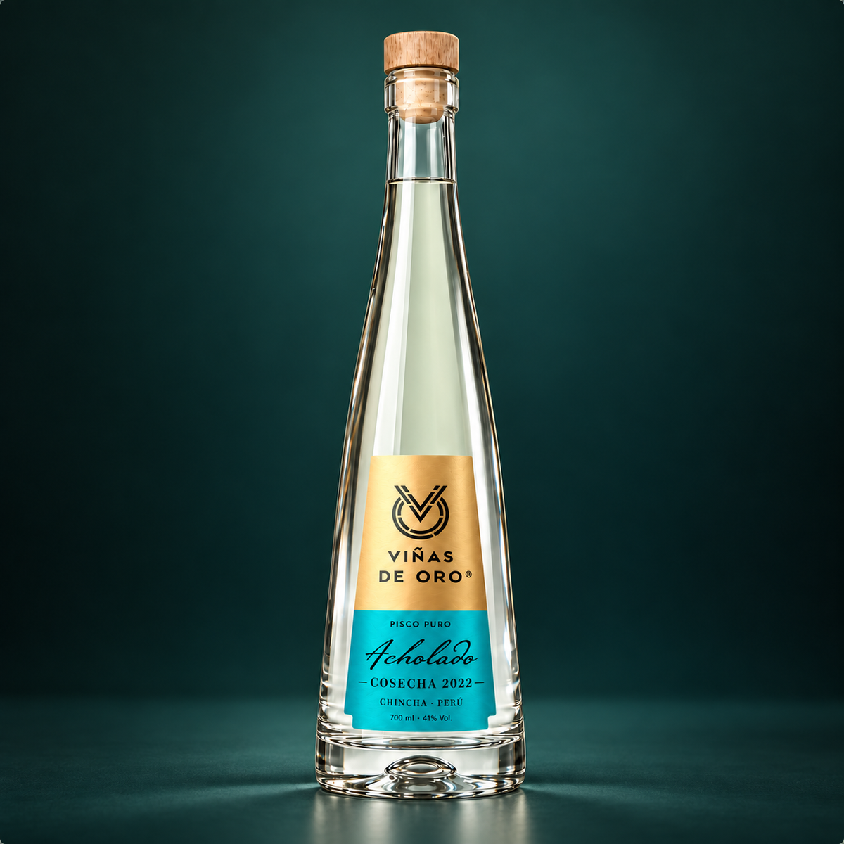 Pisco Acholado Viñas de Oro – Cosecha 2022 | 700 ml