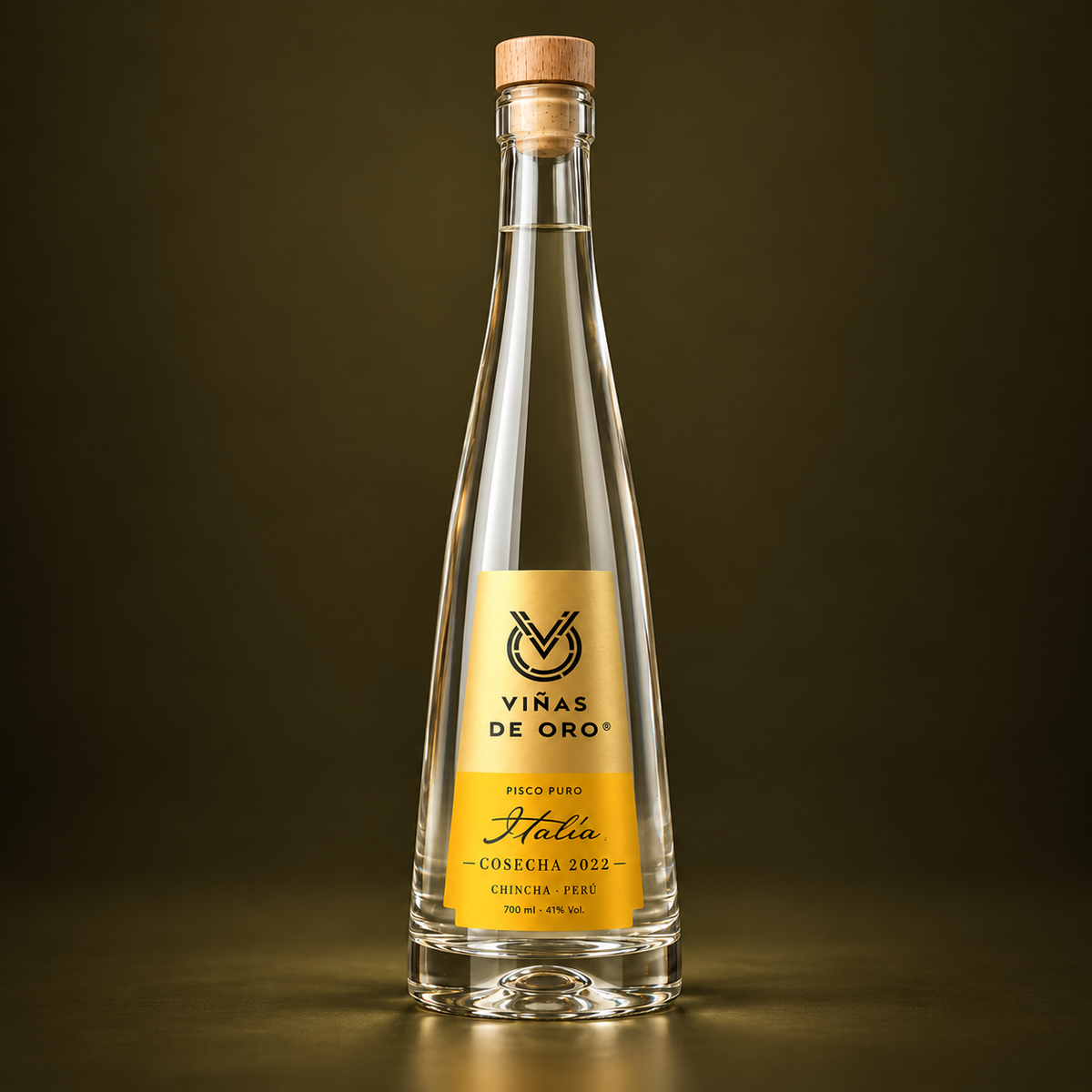Pisco Puro Italia Viñas de Oro – Cosecha 2022 | 700 ml