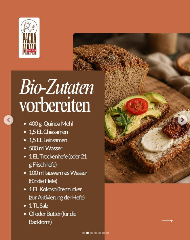 Organic quinoa flour