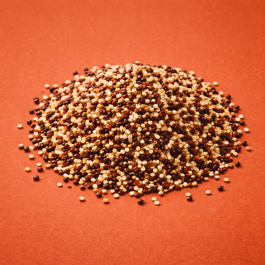 Bio Quinoa Tricolor – Mischung aus weißer, roter und schwarzer Quinoa, reich an pflanzlichem Eiweiß und Ballaststoffen