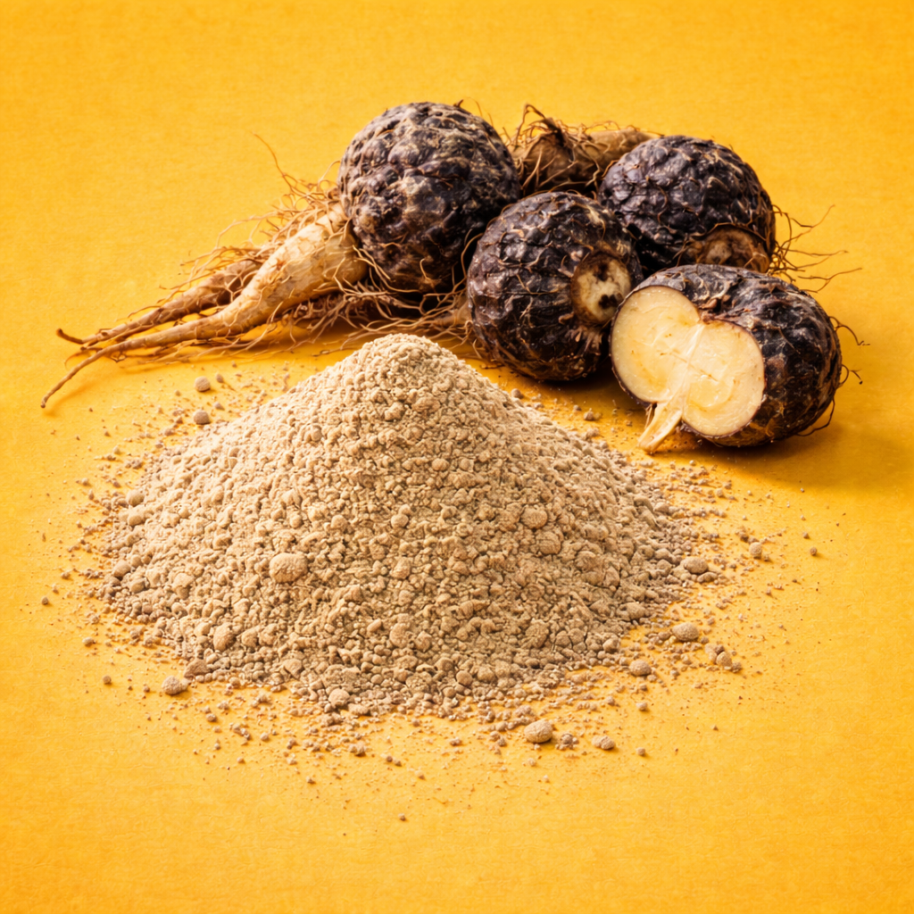 Bio Maca Pulver schwarz mit Wurzel – kraftvolles Superfood aus Peru für Energie und Leistungsfähigkeit