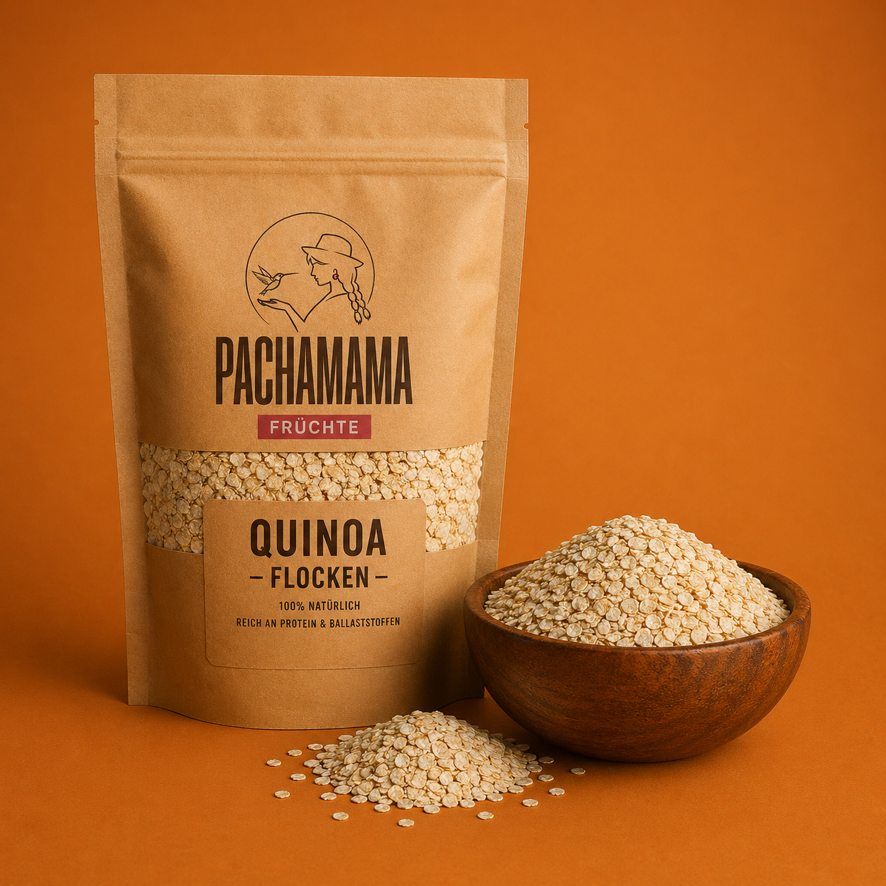 Bio Quinoa Flocken von Pachamama – glutenfreies Superfood für Frühstück und Müsli