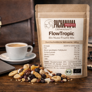 FlowTropic – Bio Nuss-Frucht-Mix mit Macadamia & Mango