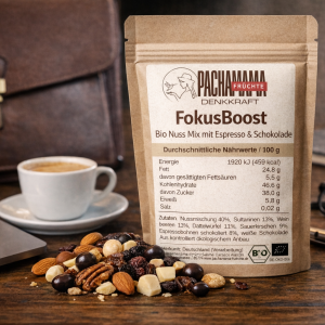 FokusBoost – Bio Nussmischung mit Espresso & Schokolade